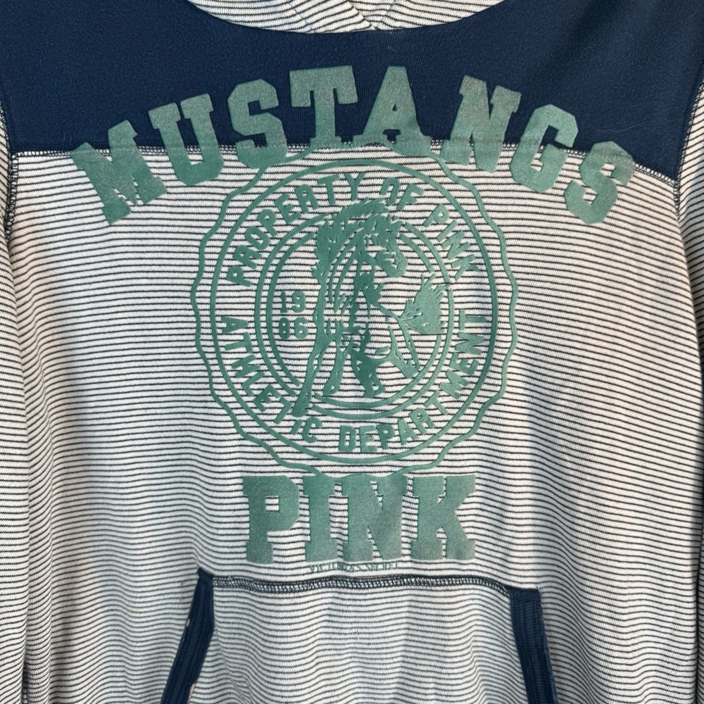 PINK Victoria’s Secret University Mustangs Hoodie Large